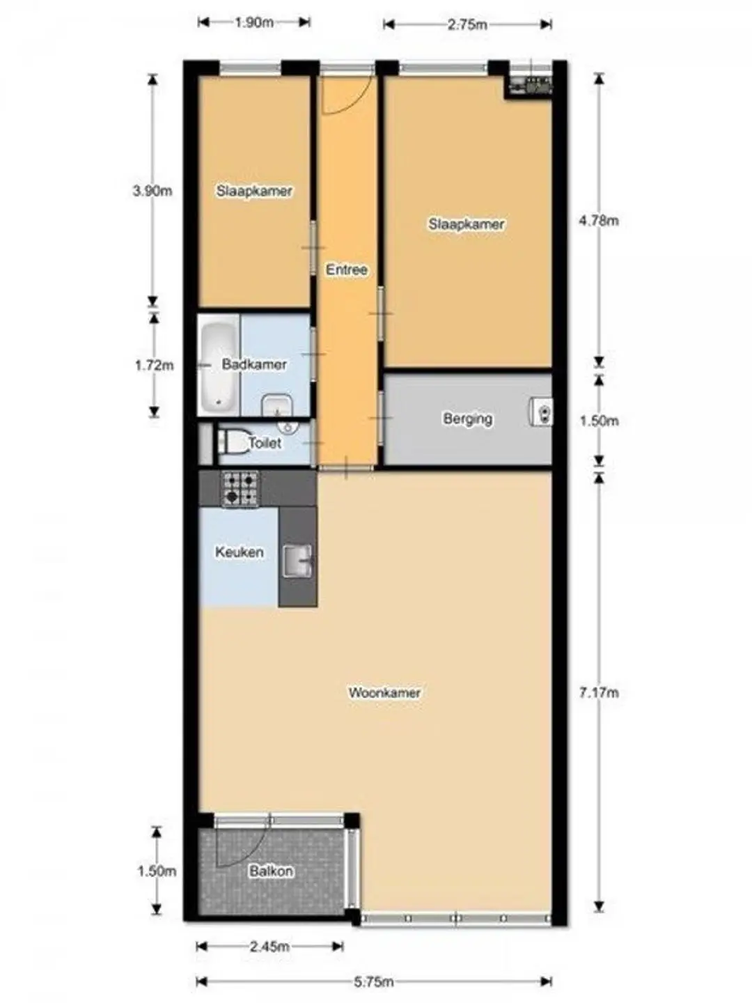 Foto #20 Appartement Volksplein Maastricht