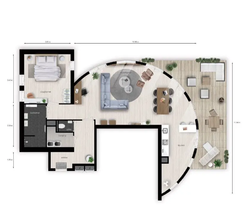 Foto #14 Appartement Kadeplein Roosendaal