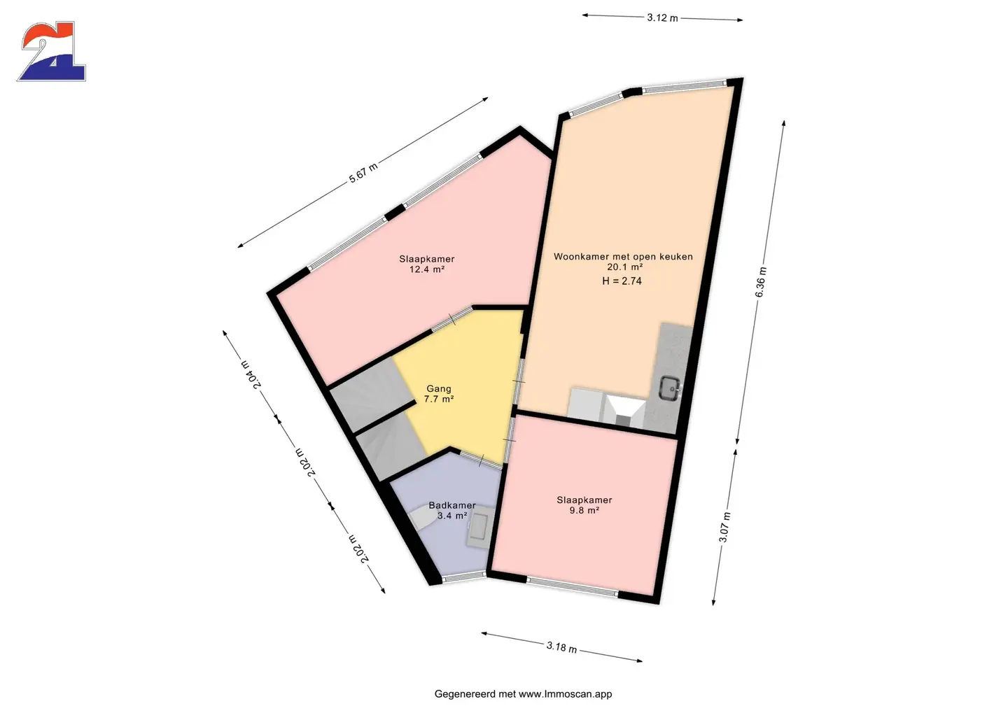 Foto #15 Appartement Kleiweg Rotterdam