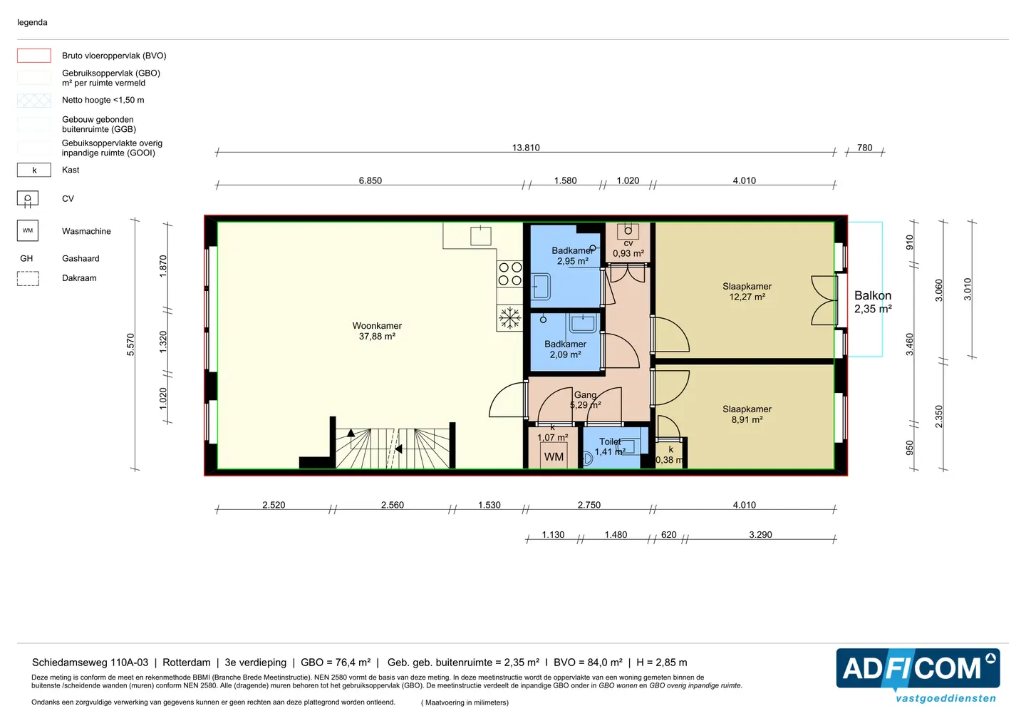 Foto #17 Appartement Schiedamseweg Rotterdam