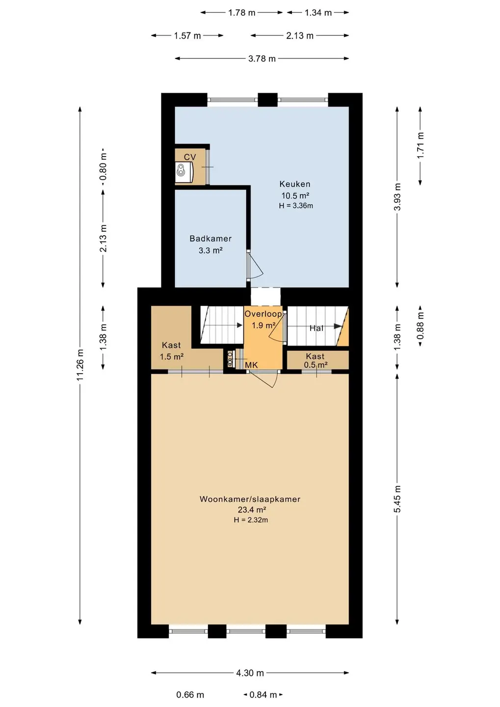 Foto #10 Appartement Brugstraat Groningen