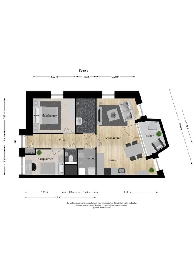 Foto #8 Appartement De Kwinkelier Bilthoven
