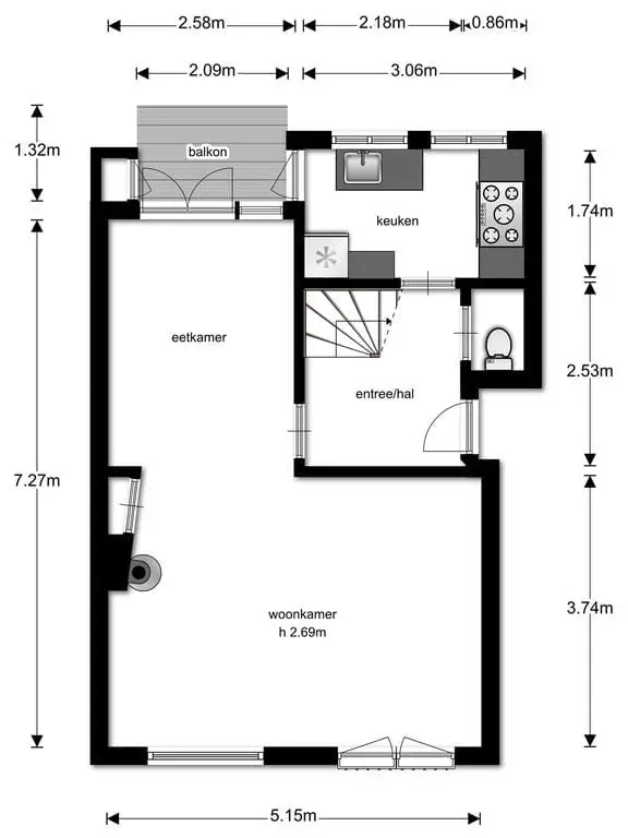 Foto #20 Appartement Mr. Troelstralaan Amstelveen