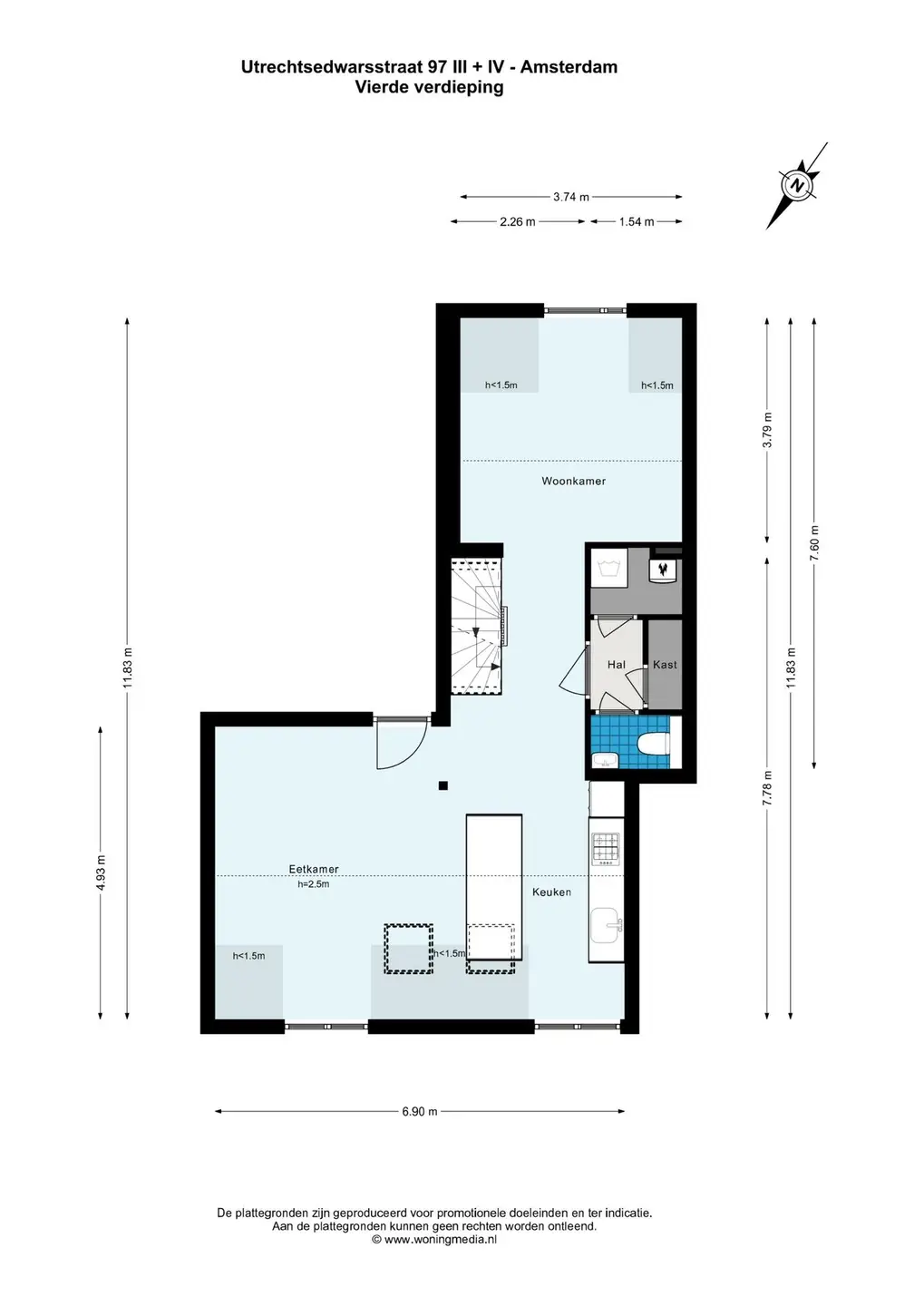 Foto #37 Appartement Utrechtsedwarsstraat Amsterdam