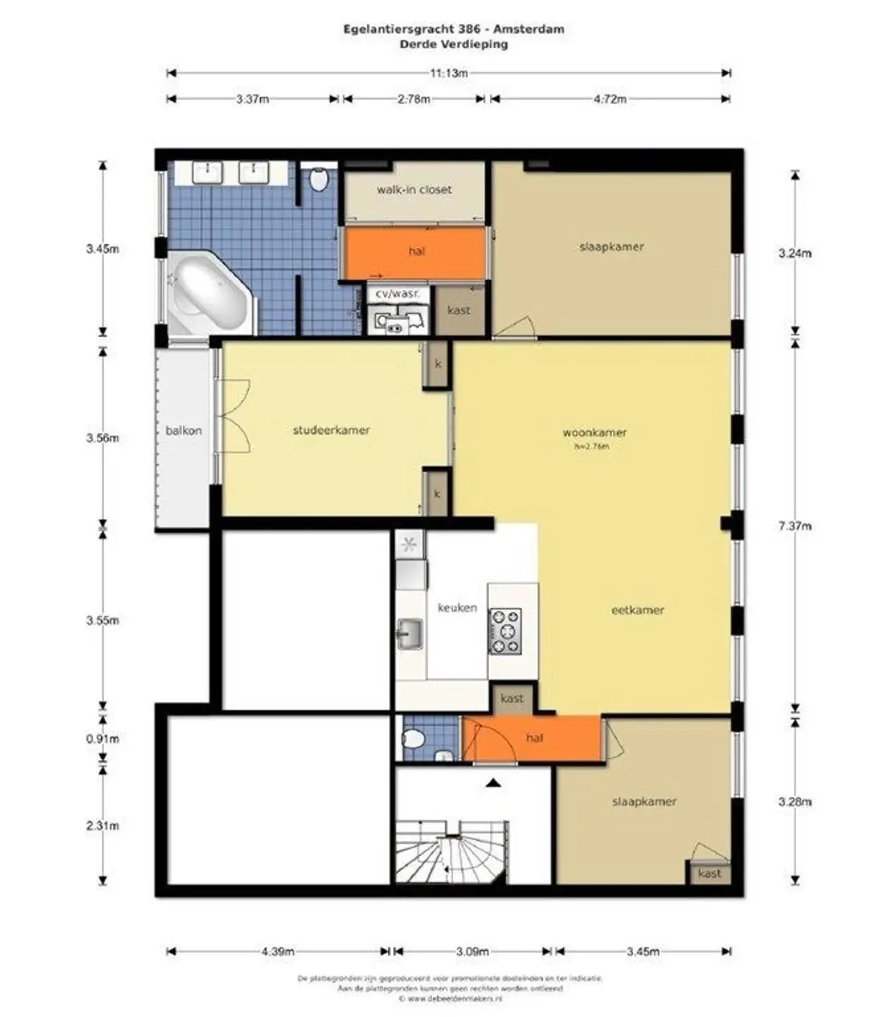 Foto #17 Appartement Egelantiersgracht Amsterdam