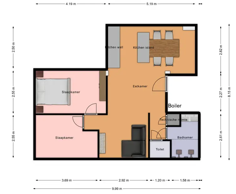 Foto #11 Appartement Maaseikstraat Amsterdam