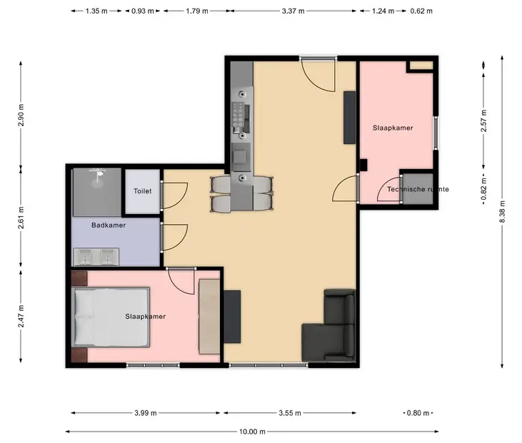 Foto #13 Appartement Maaseikstraat Amsterdam