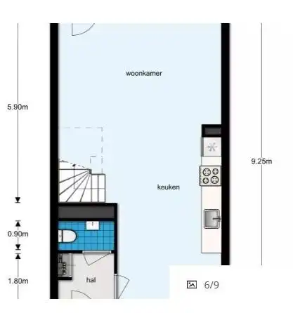 Foto #8 Appartement Carolina MacGillavrylaan Amsterdam