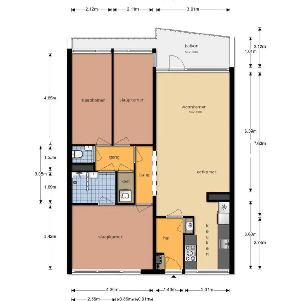 Appartement Foto #1 te huur bij Huurstunt
